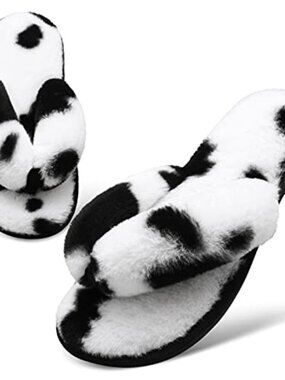 BRAND NEW Women's Dot White Bedroom Slippers